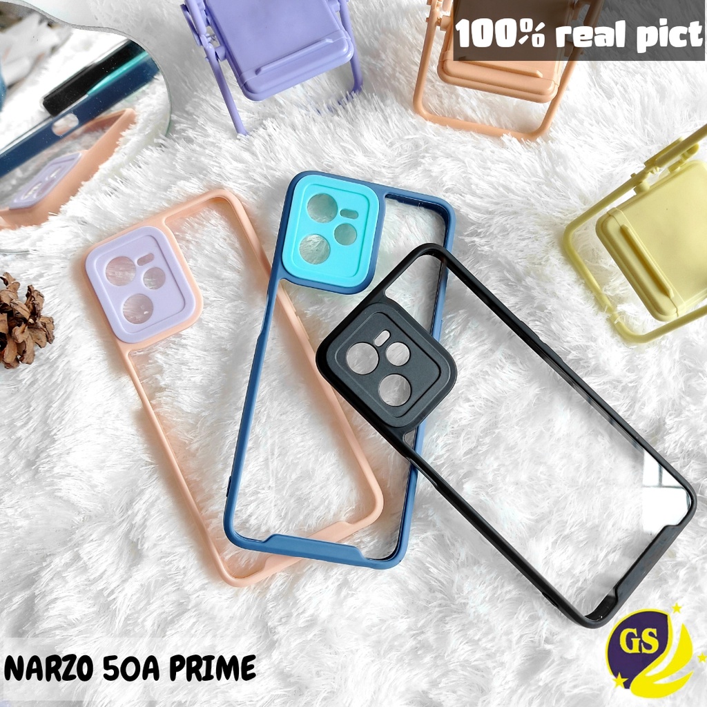 REALME NARZO 50A / NARZO 50A PRIME Case Candy Pastel Bumper Shockproof Macaron Plating Acrylic Casing