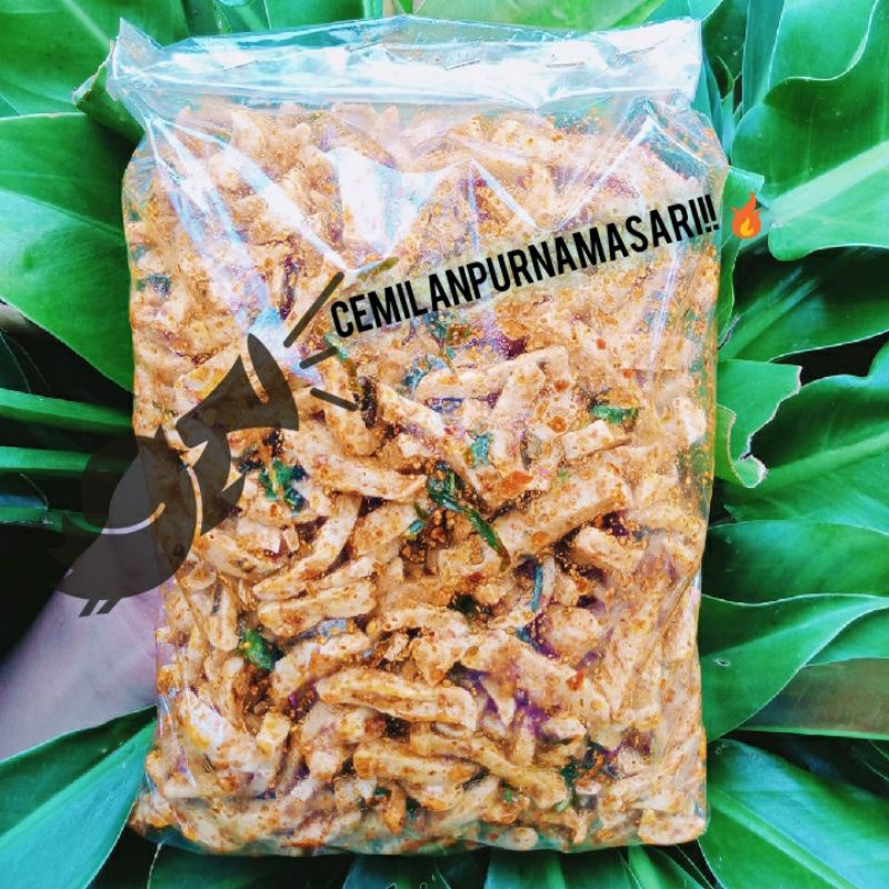 

CEMILAN Basreng Stick Daun Jeruk Hot Jeletot Kriuk/GURIH/SEBLAK/KERUPUK/1kg