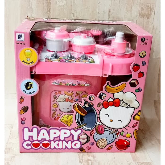 Mainan Masakan Kitchen Set Hello Kitty BP9630- Kado Hadiah Mainan Masakan Anak Perempuan Unik