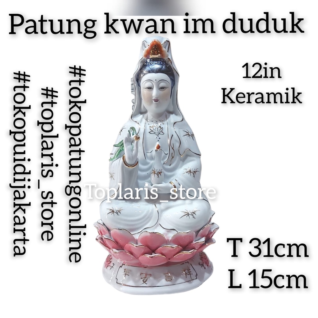 Patung Kwan Im Keramik Import 022