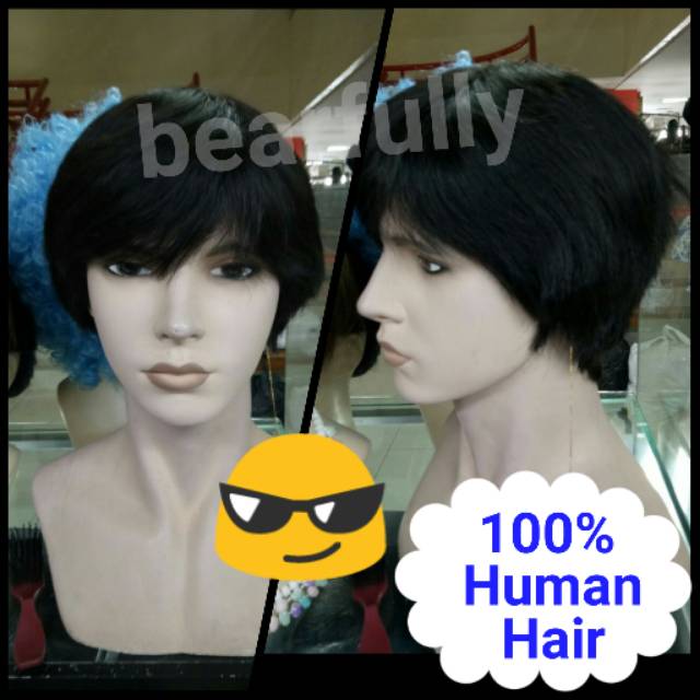 Wig Asli 100% Human Hair