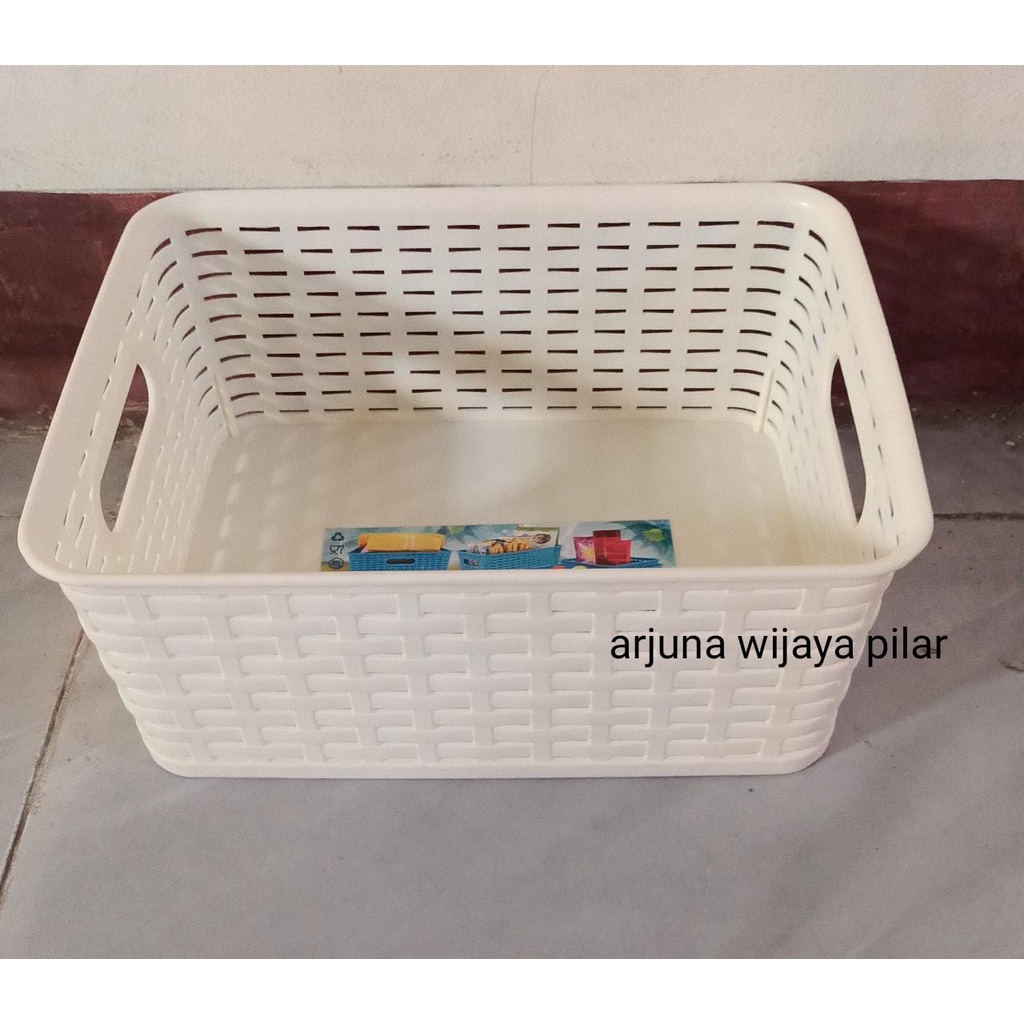 Keranjang Dorota Mini Container Serbaguna Green Leaf 3302 (size M) plastik