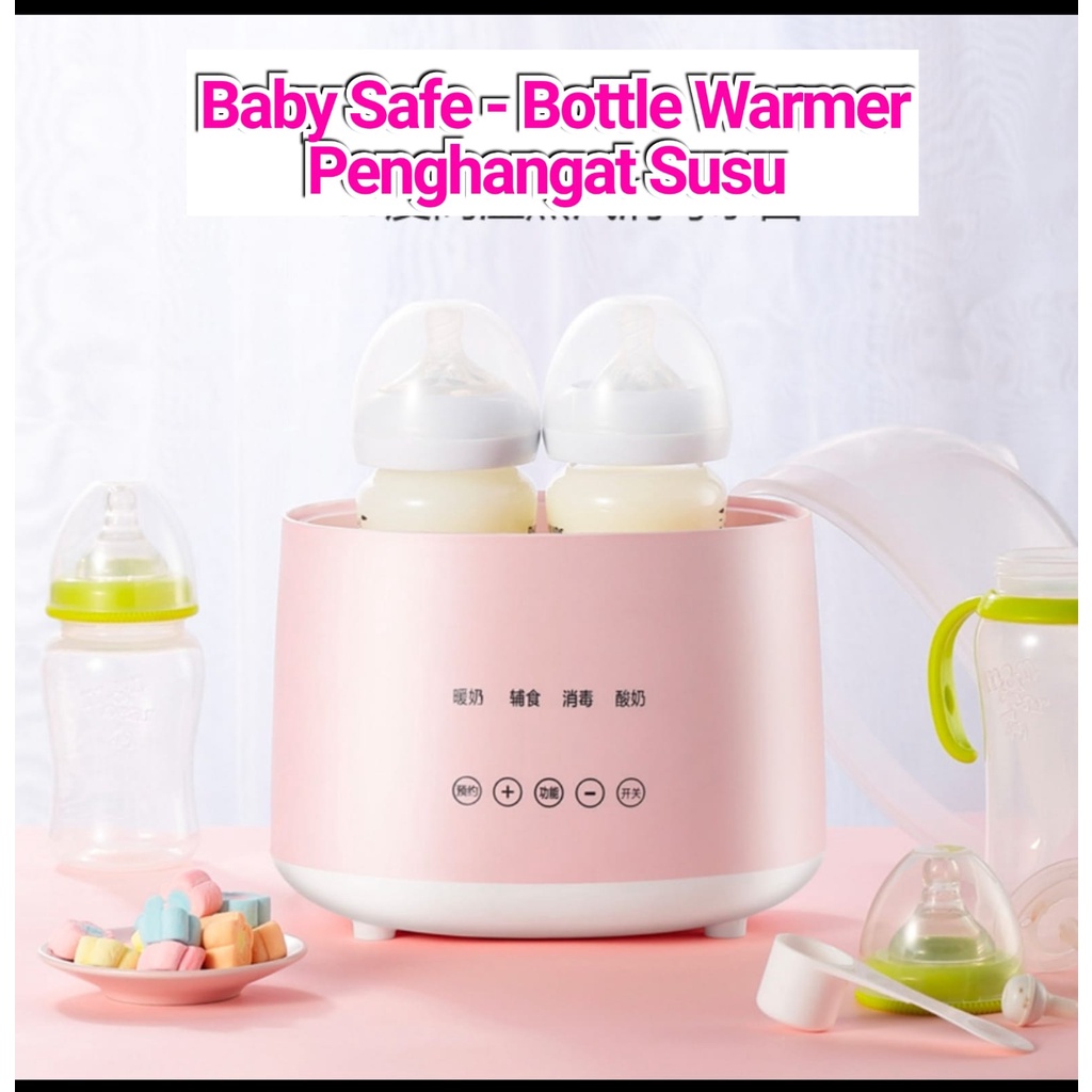 Baby Safe Twin Bottle Warmer &amp; Sterilizer - Penghangat Susu Bayi / Pemanas Botol baby