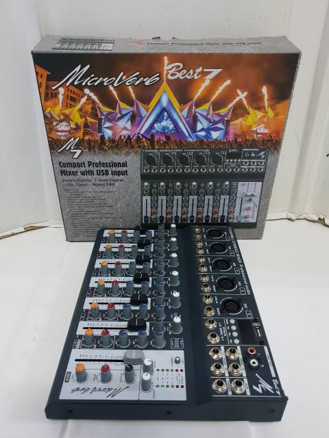 Mixer audio microverb best7 kualitas bagus lengkap effex