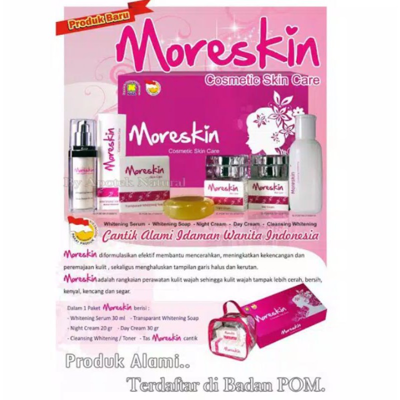 Moreskin nasa skincare alami 100%original