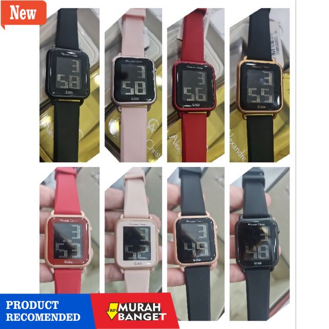 Jam digital wanita terbaik- jam tangan new alexandre christie ac digi ac9332 ac9341 original 9332 93