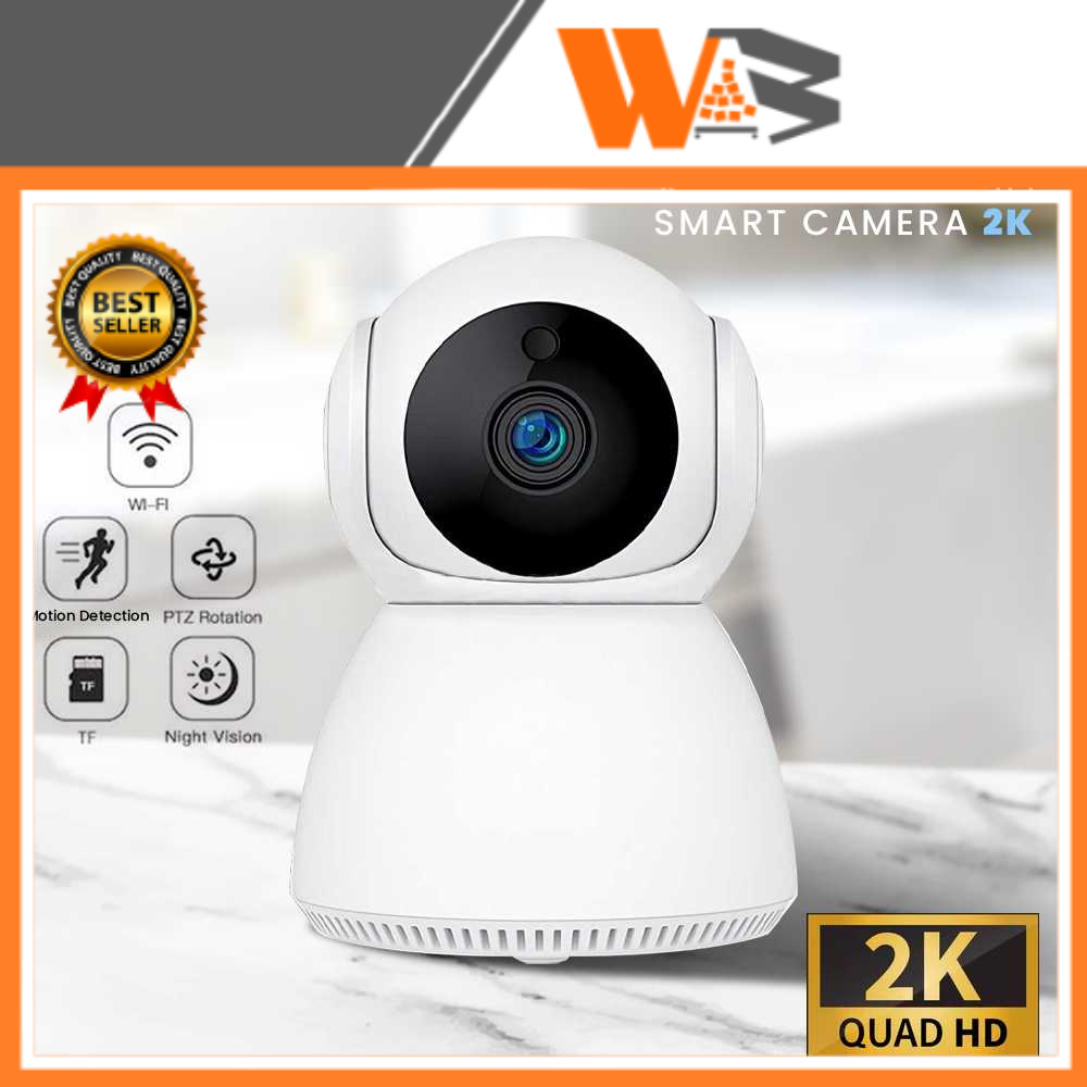 COD Kamera CCTV / CCTV V380 / Kamera CCTV WiFi PTZ Smart Camera 2K - Snowman-Q8