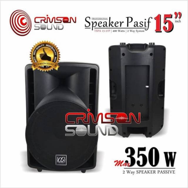 Speaker pasif 15 Inch 350w ALPHA SEVEN TSPA 15-27P