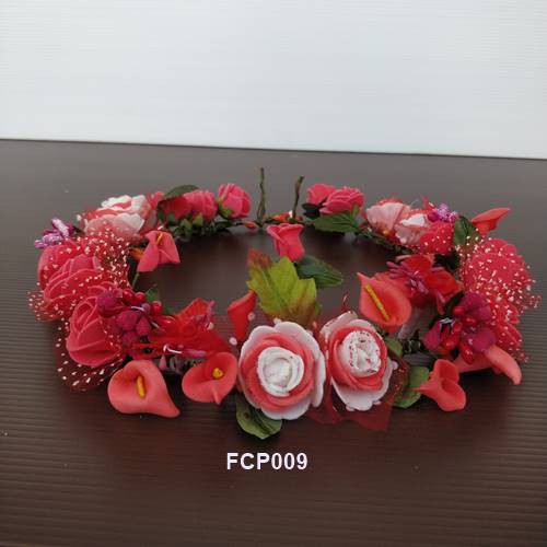 [BISA COD] HEADPIECE BUNGA FLOWER CROWN BANDO BUNGA BRIDES FCP009