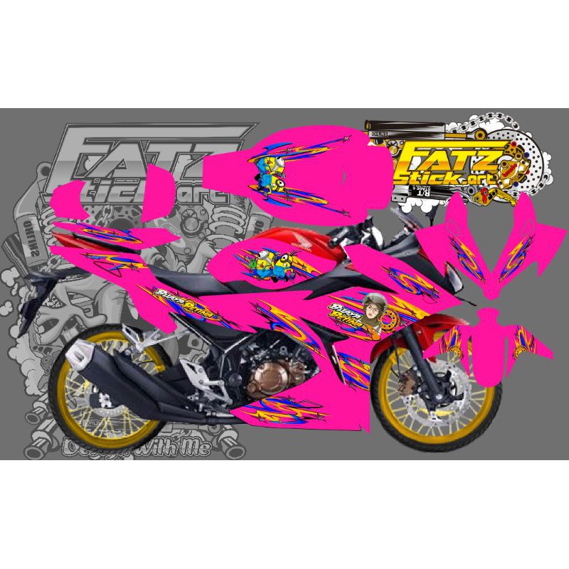 STICKER CBR 150 R facelift STRIPING  / STICKER VARIASI / STRIPING CBR 150R 2017