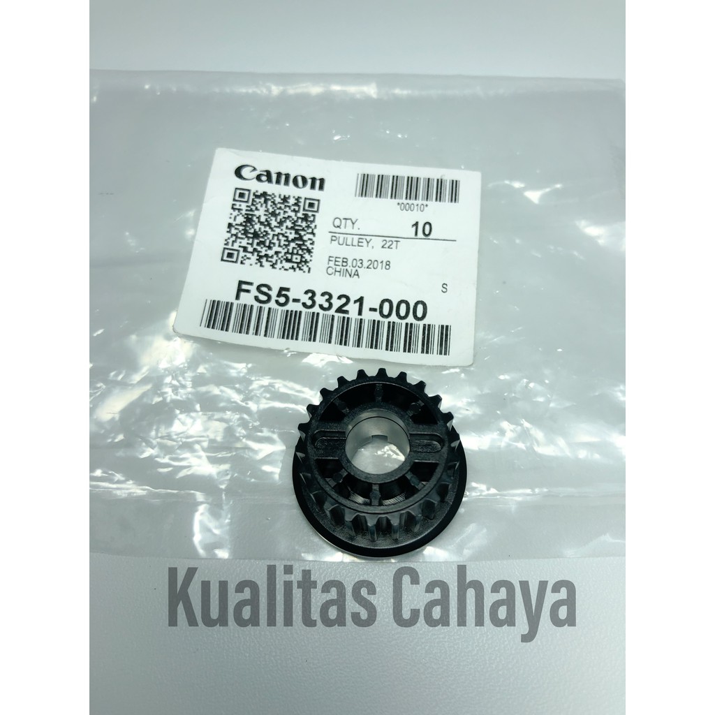 Gear Pulley 22T Mesin Fotokopi Canon IR 5000/6570/5075 FS5-3321-000 Original