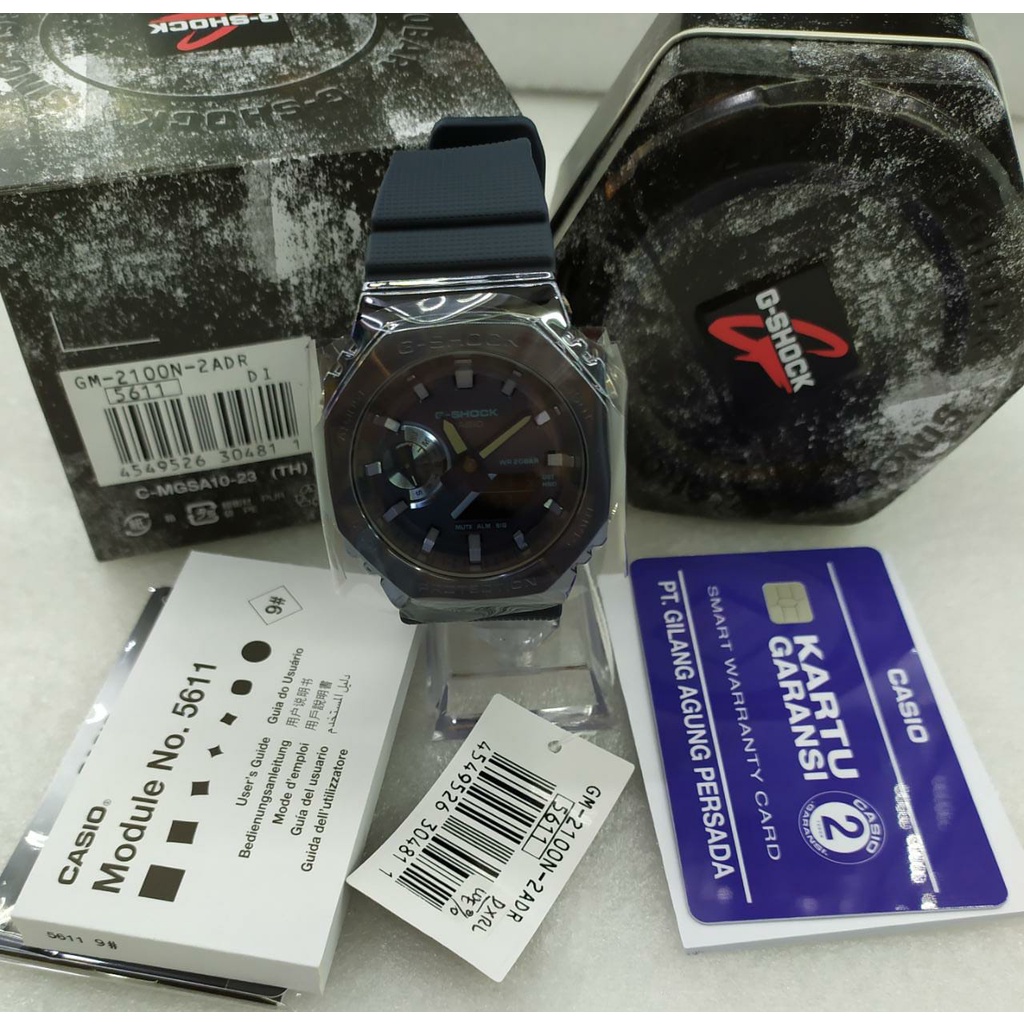 CASIO G-SHOCK GM-2100-1ADR/ GM-2100N-2ADR/ GM-2100B-3ADR/ GM-2100B-4ADR JAM TANGAN PRIA ORIGINAL