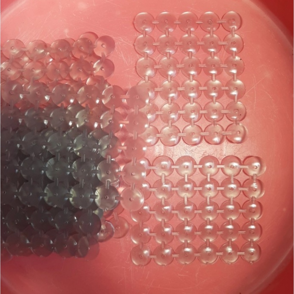 karet paku seng BENING,, karet paku asbes transparan,BENING,1 plek 30 biji