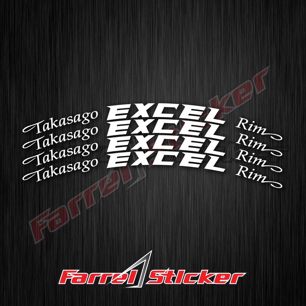 stiker velg sticker TAKASAGO EXCEL RIM