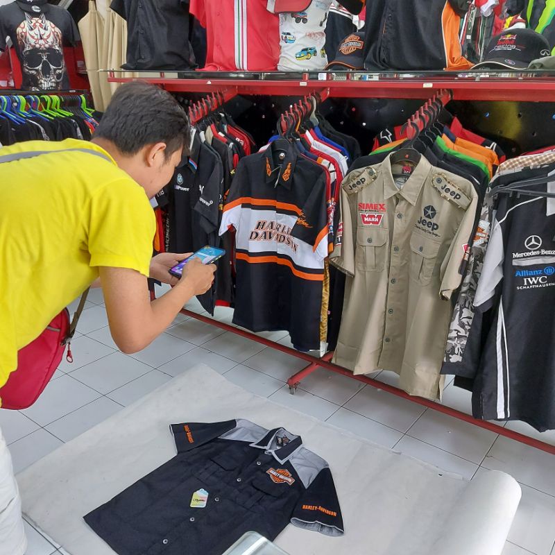 Kemeja motif Kemeja Sport Kemeja Workshirt