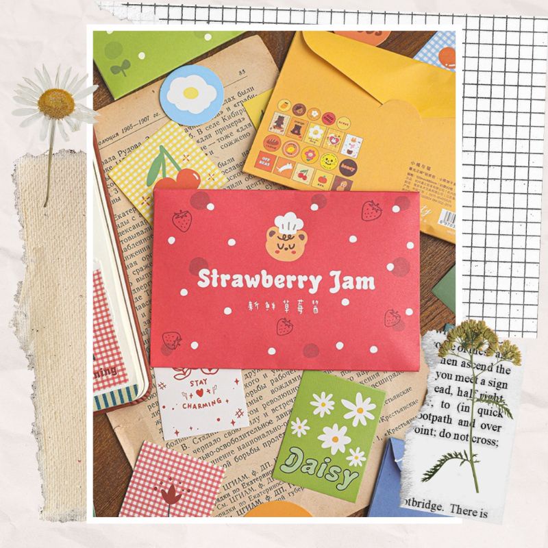 

40 Pcs Cute Sticker Bear Journaling Scrapbooking