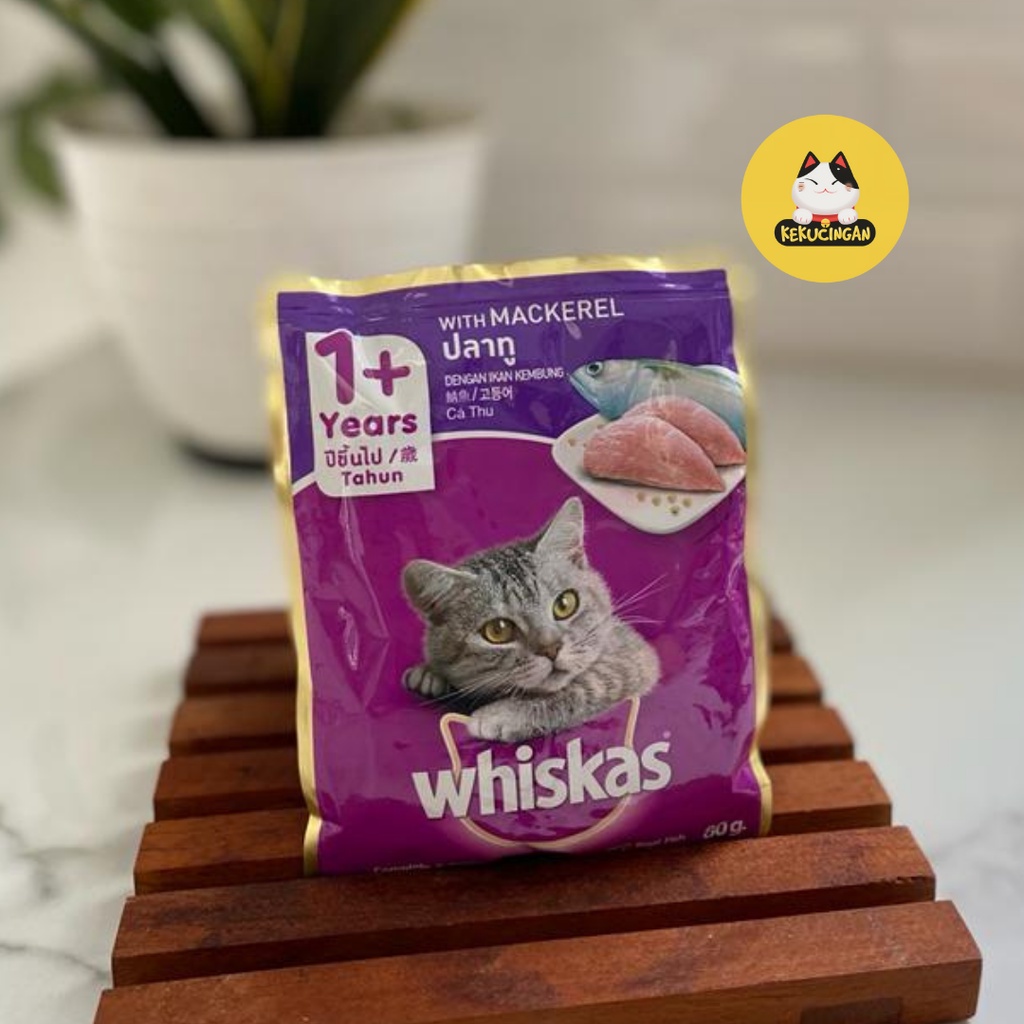 WHISKAS Adult Sachet Makanan Kucing Basah Wet food Pouch 80 gr