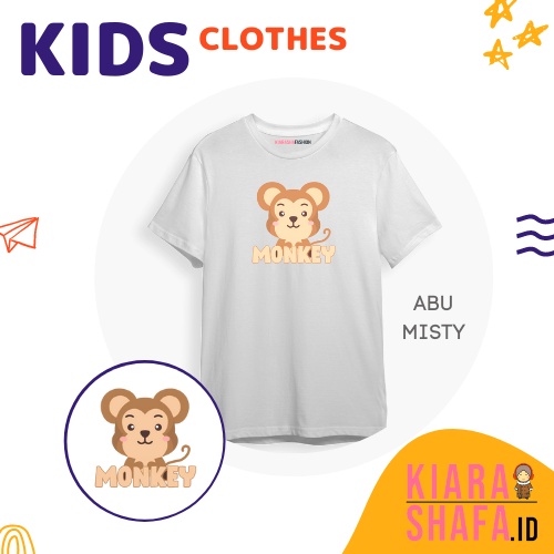 Kiarashafa - Baju Anak / Kaos Anak Monkey