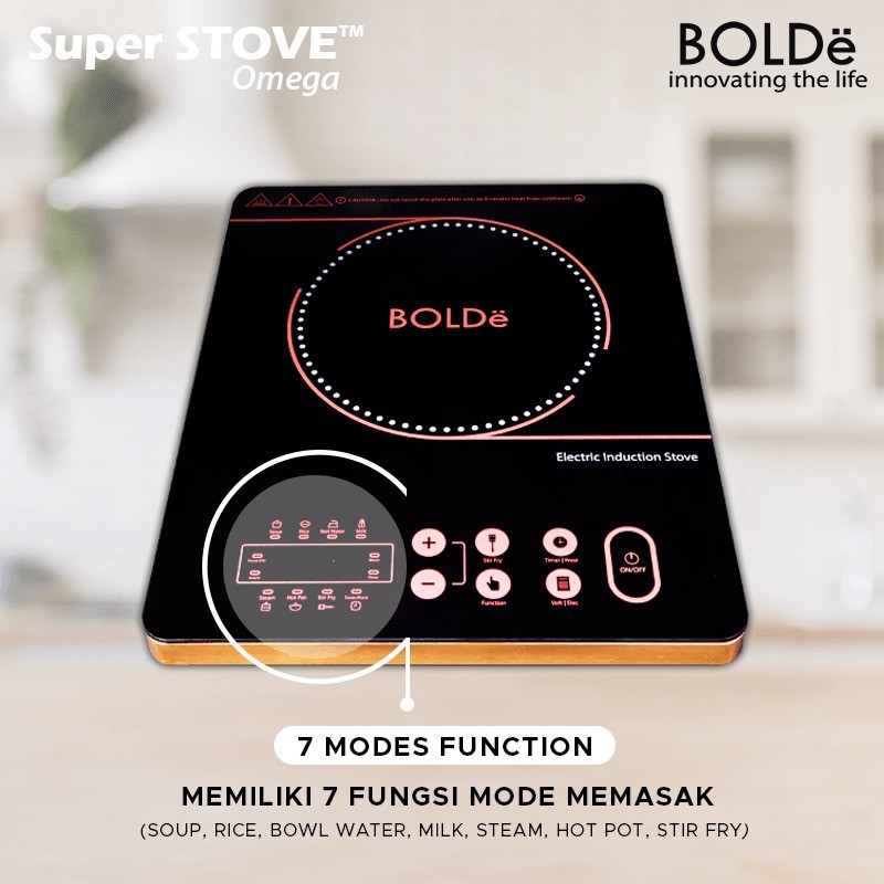 BOLDe Induction Cooker ( Kompor Induksi Serbaguna Premium) Super STOVE