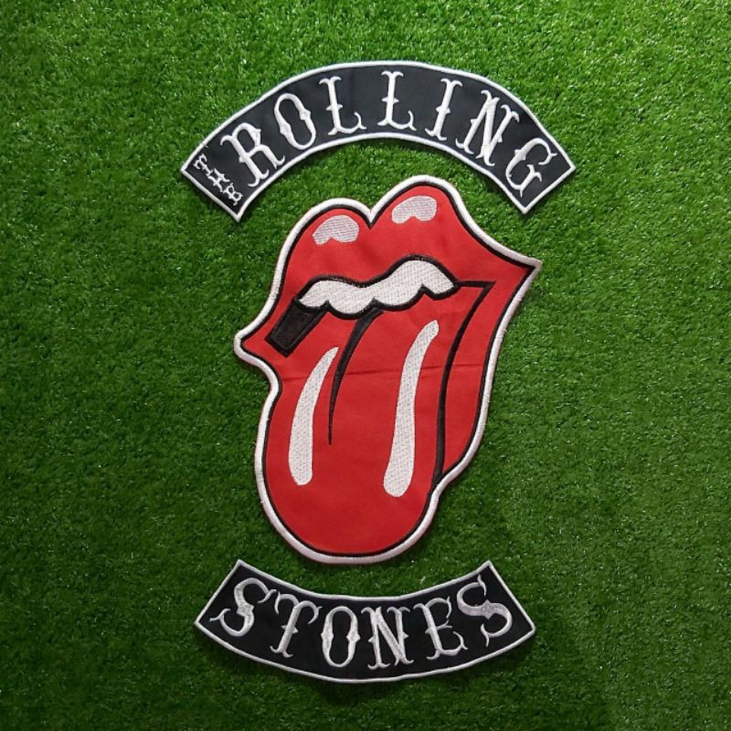 BACKPATCH BORDIR JAHIT ROLLING STONES KlUALITAS PREMIUMl