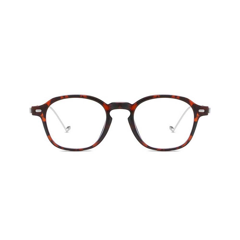 Mxbeauty Kacamata Anti Radiasi Transparan Hitam Metal Sign Lensa Bening Kotak Gaya Korea Wanita Eyeglasses
