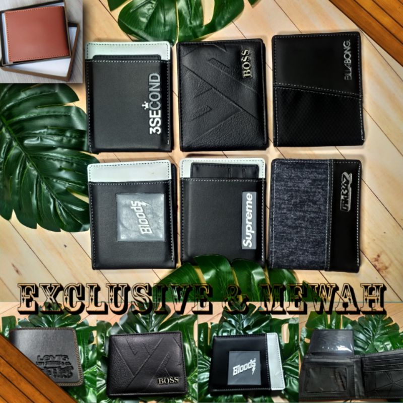 Dompet Pria Dompet Lipat Fashion Pria Canvas