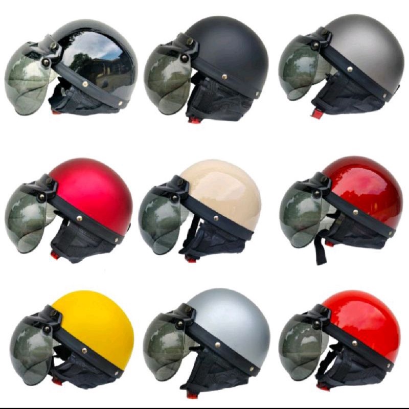 Helm bogo setengah vintage dewasa SNI