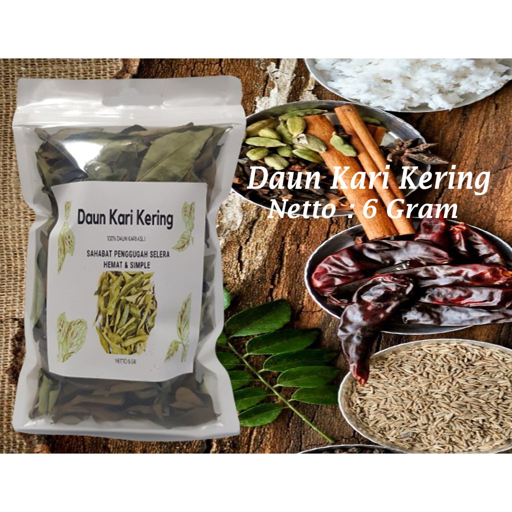 Daun Kari Kering Temurui Salam Koja 6 Gr Shopee Indonesia