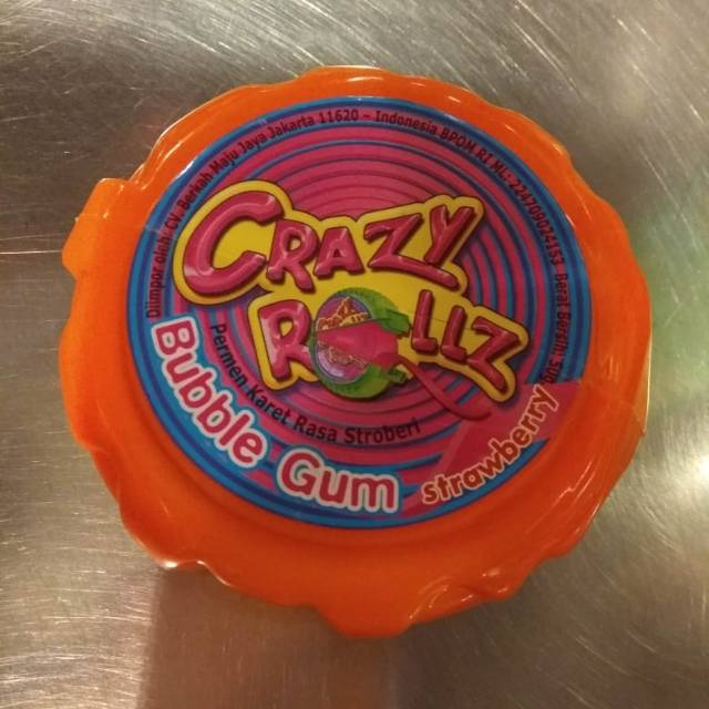 

Crazy rollz bubble gum strowberry 50gr