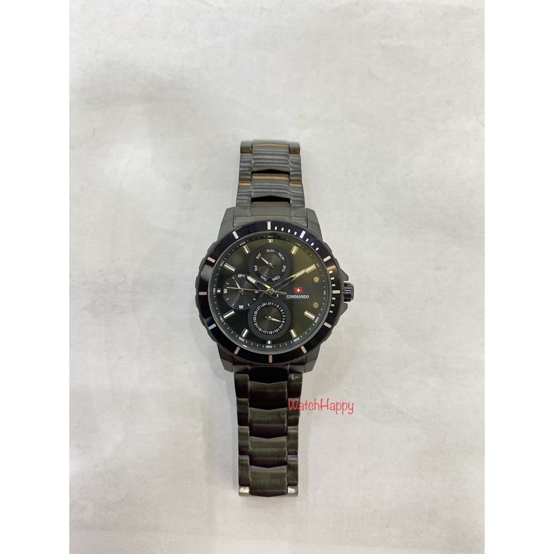 WatchHappy Commando 3005 C3005L C3005 C 3005 Ladies Full Black Sport Stainless 100%Original Warranty