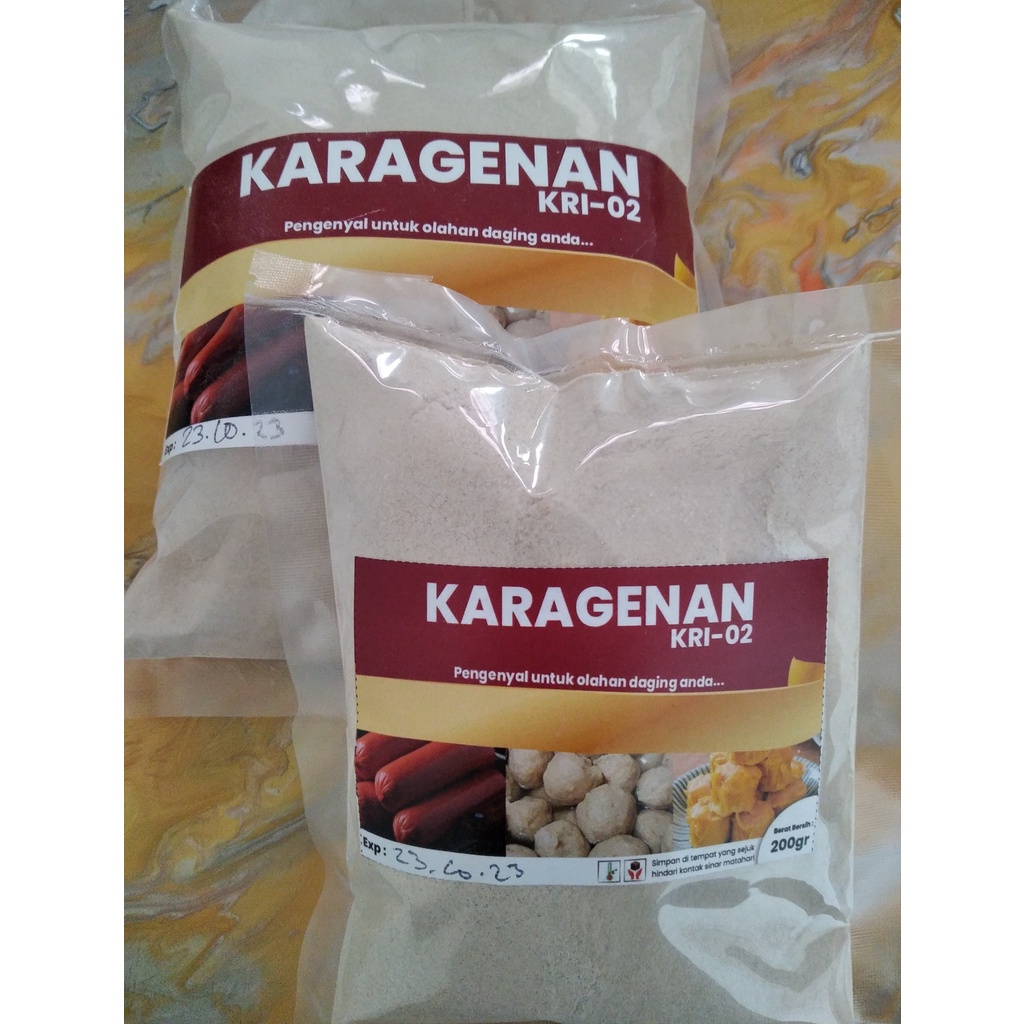 Carrageenan Karagenan KRI 02  - Tepung pengenyal bakso/pentol/sosis/nugget/pempek/otak-otak (200g)