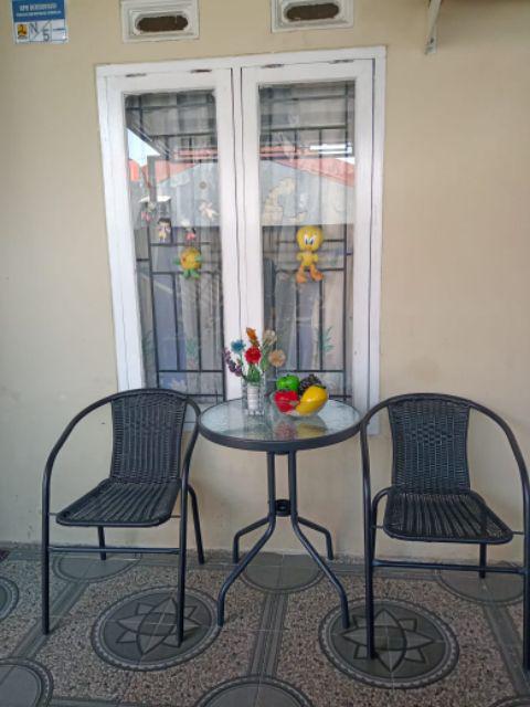 Furniture Meja Kursi Teras Set Isi 3 Pcs