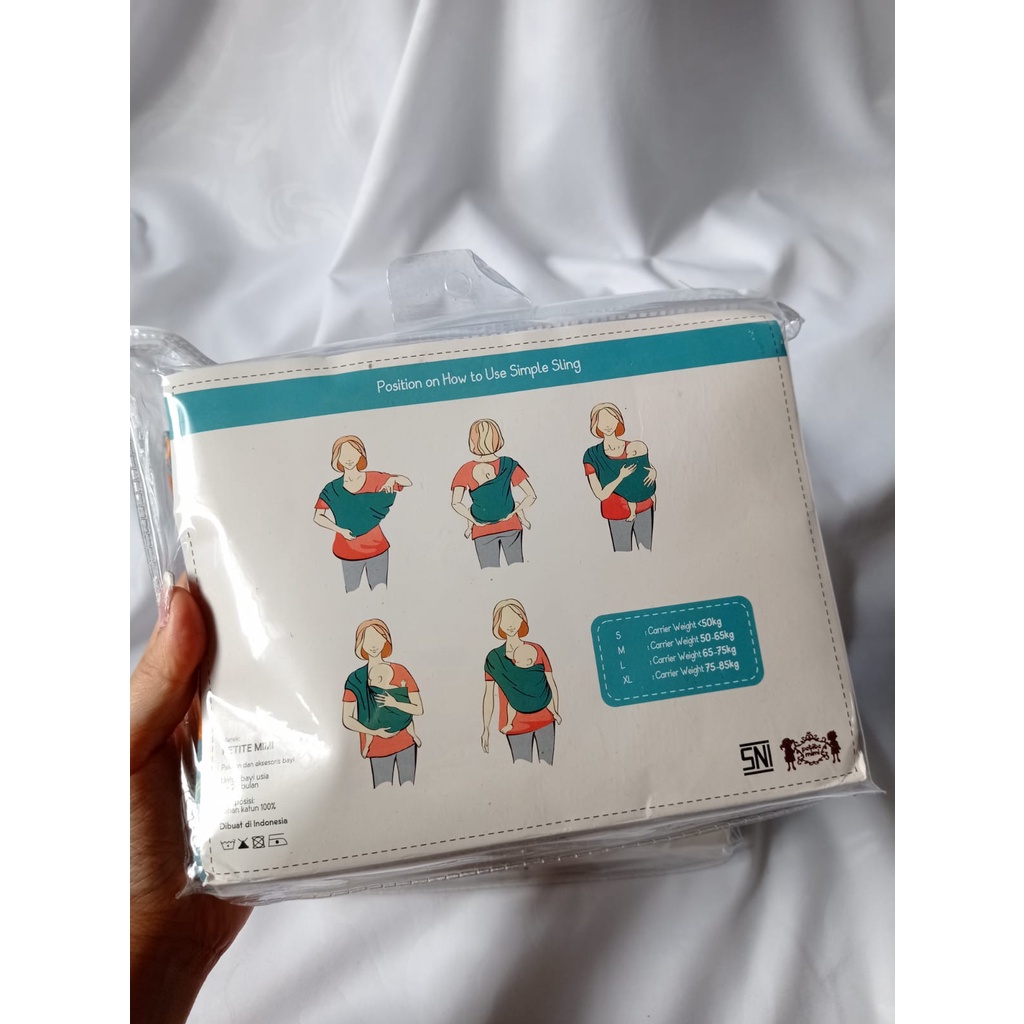 PETITE MIMI | GENDONGAN KAOS GEOS ANAK BAYI SIMPLE SLING