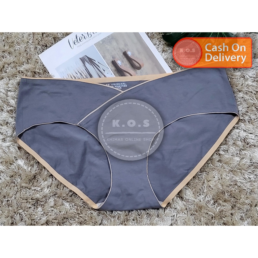 Celana dalam hamil seamless halus cd wanita masa kehamilan size m,l,xl,xxl