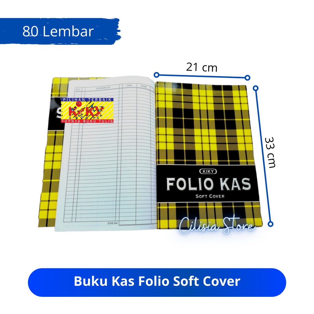 

Buku Kas Folio Soft Cover / Buku Folio Kas Kiky Buku Keuangan / F4