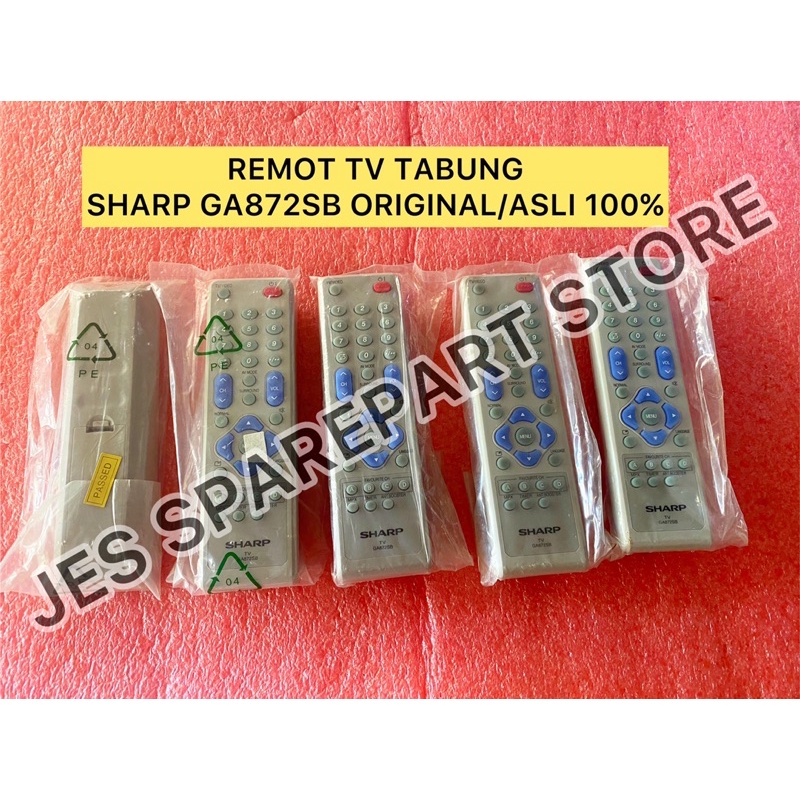 REMOT TV TABUNG  SHARP GA872SB ORIGINAL/ASLI 100%