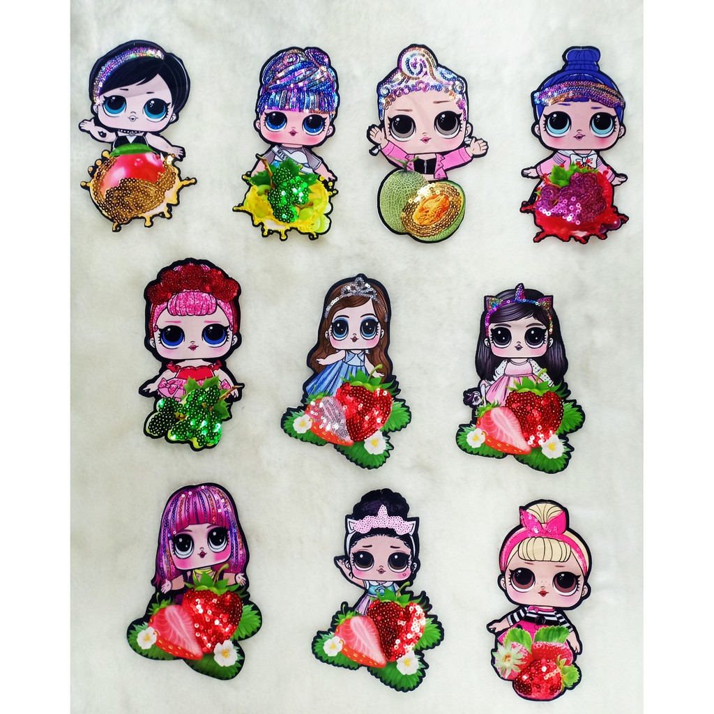 Patch LOL / aplikasi buat baju anak dengan 1 Lampu LED ATAUPUN TANPA LED ukuran 20 cm