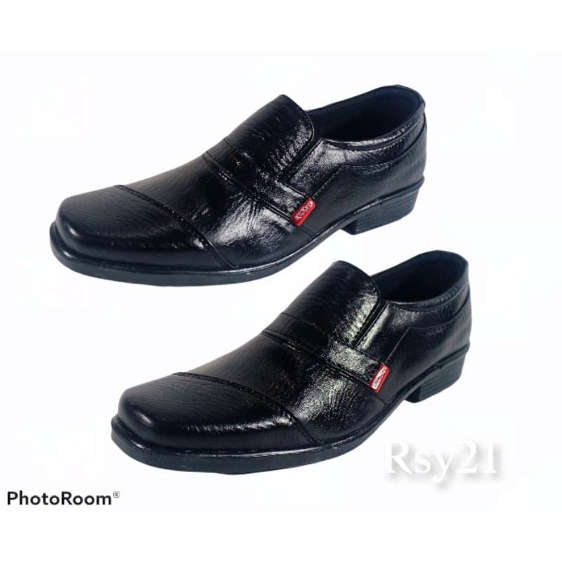 Sepatu Pantofel Pria MH02 Pantofel Hitam Pria Sepatu Pantofel Kulit Kerja