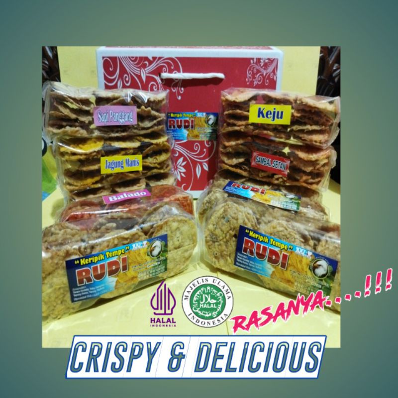 

Rudi keripik tempe varian rasa 100g