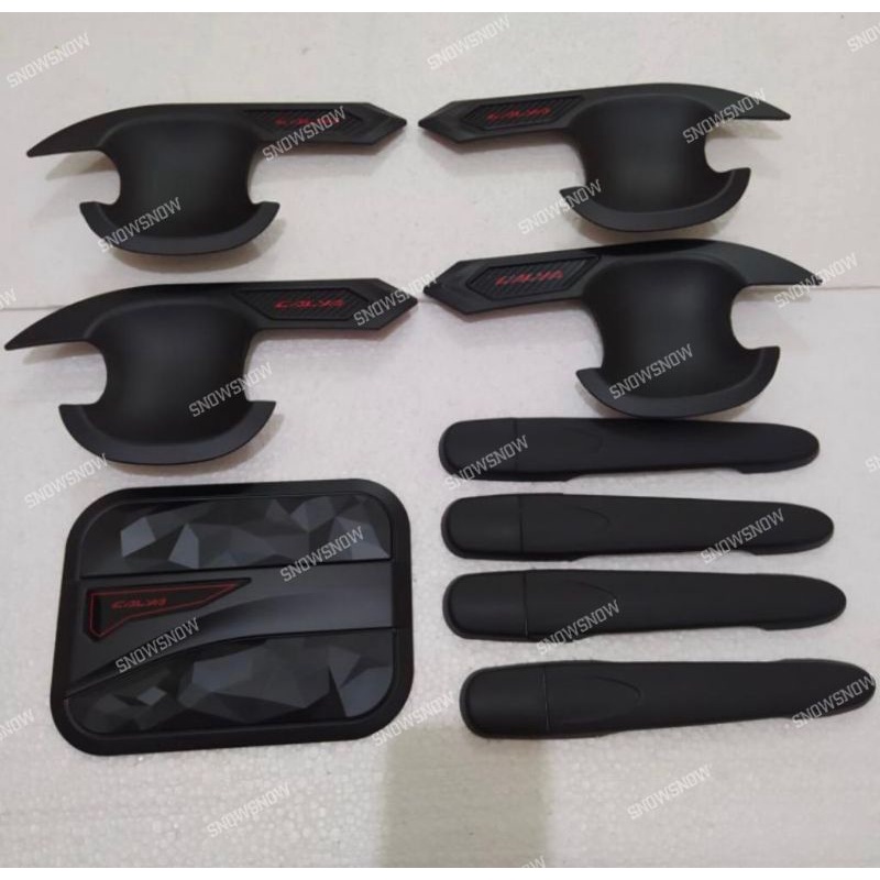 Paket Outer Handle Tank Cover Calya Sigra 2016 2020 2021 2022 2023 Hitam