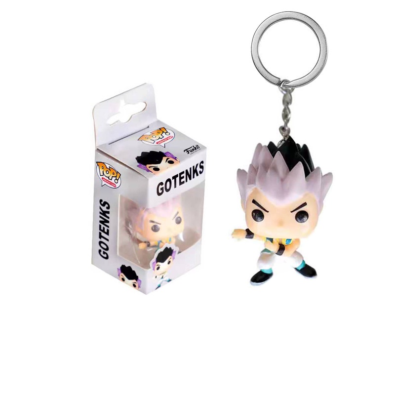 1pc Gantungan Kunci Funko POP Dragon Ball Gotenks Vegeta Bahan PVC Untuk Hadiah Anak / Dewasa