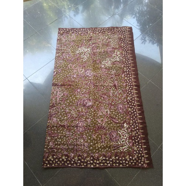 batik tulis lasem hijau army elegant