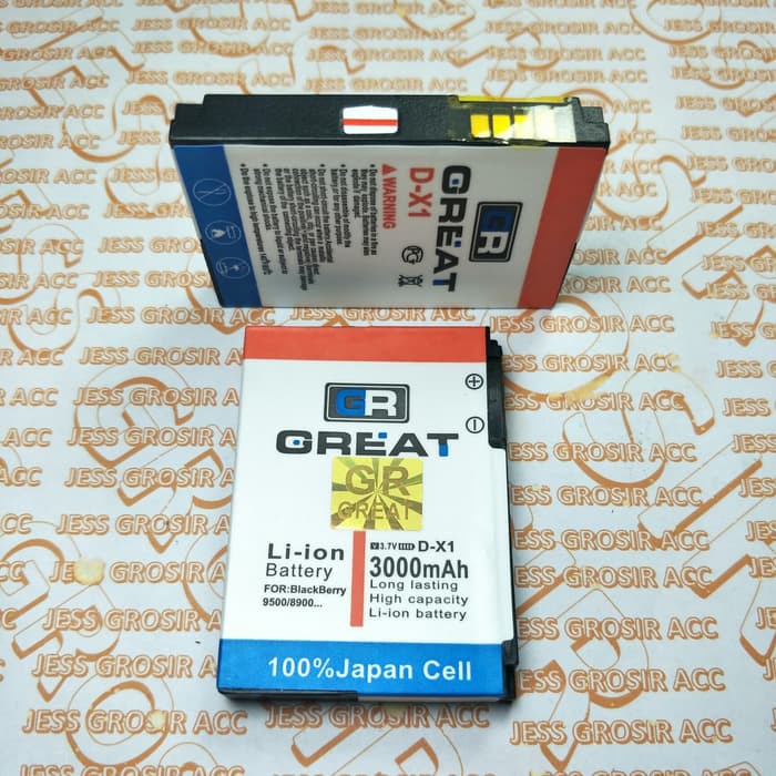 Baterai Battery GREAT Double Power Blackberry BB Strom Tour 8900 , D-X1 DX1