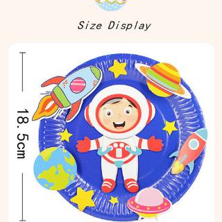  Mainan  Kolase DIY Paper Plate Craft tipe Eva Sticker 