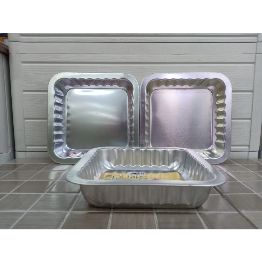 MASPION Cetakan Kue Segi Aluminium Foil 18 x 18 cm