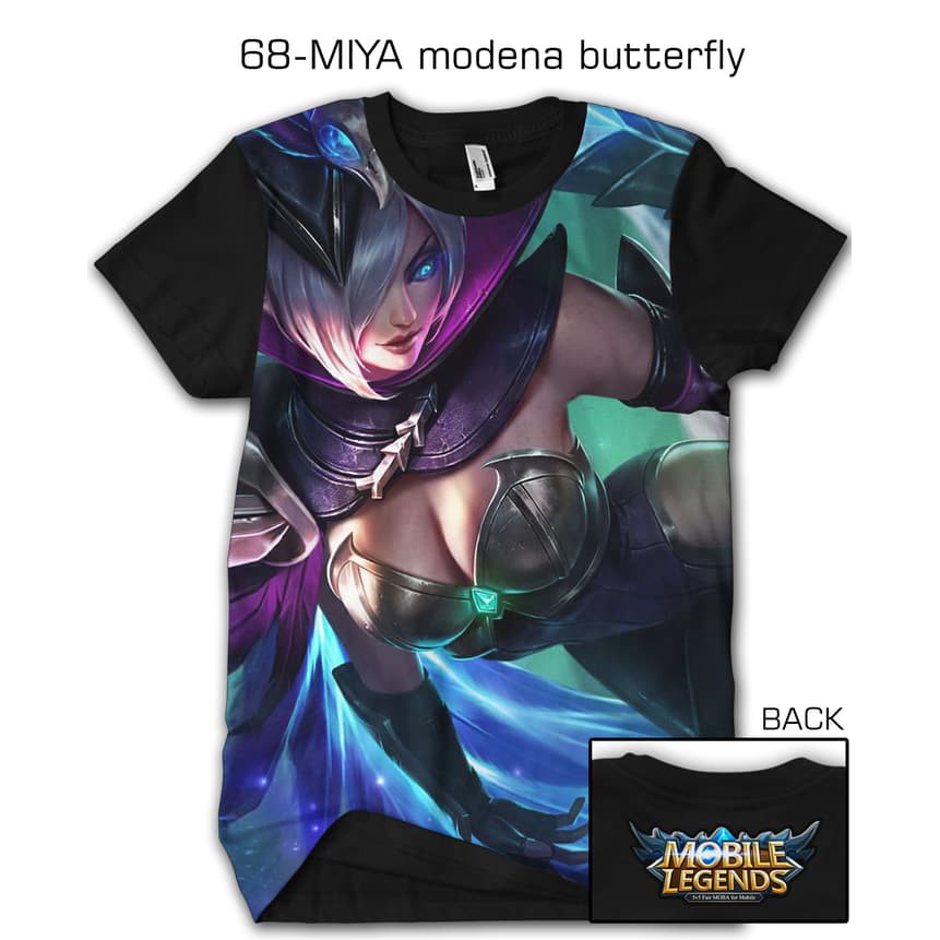 Download Kaos 3d Game Mobile Legend Legends Miya Modena Butterfly 68 Shopee Indonesia