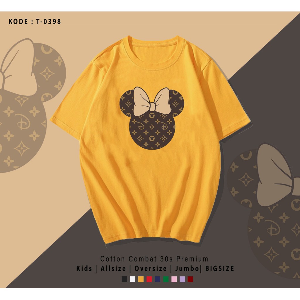 T-SHIRT MINNIE MEWAH / TERMURAH BAJU KAOS KATUN LENGAN PENDEK / TUMBLR TEE