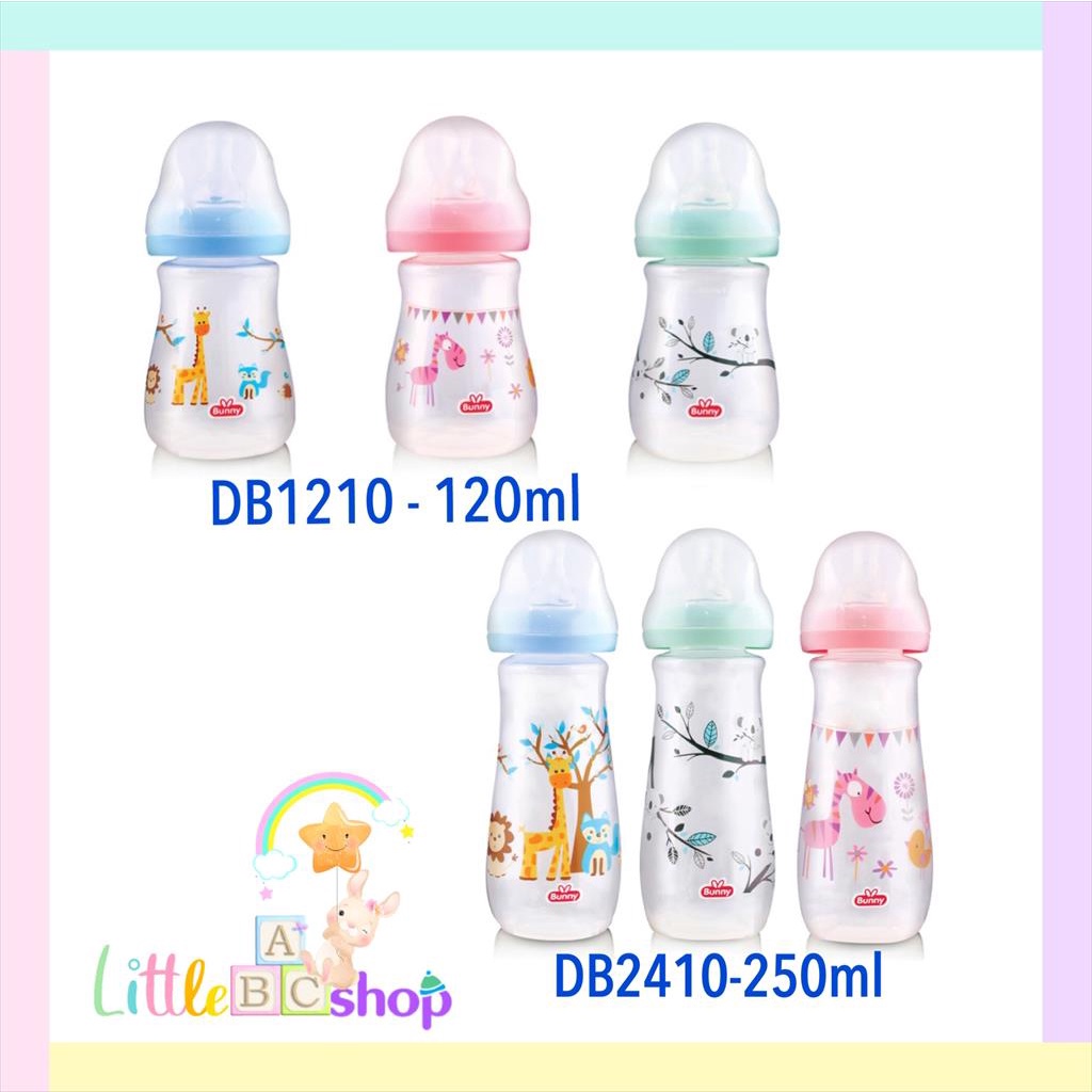 Lusty Bunny Botol susu BPAFREE Mushroom Cap / Bottle susu slim neck 125ml 250ml