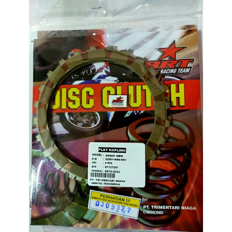 Disc Clutch/Kampas Kopling BRT Honda Sonic New 150
