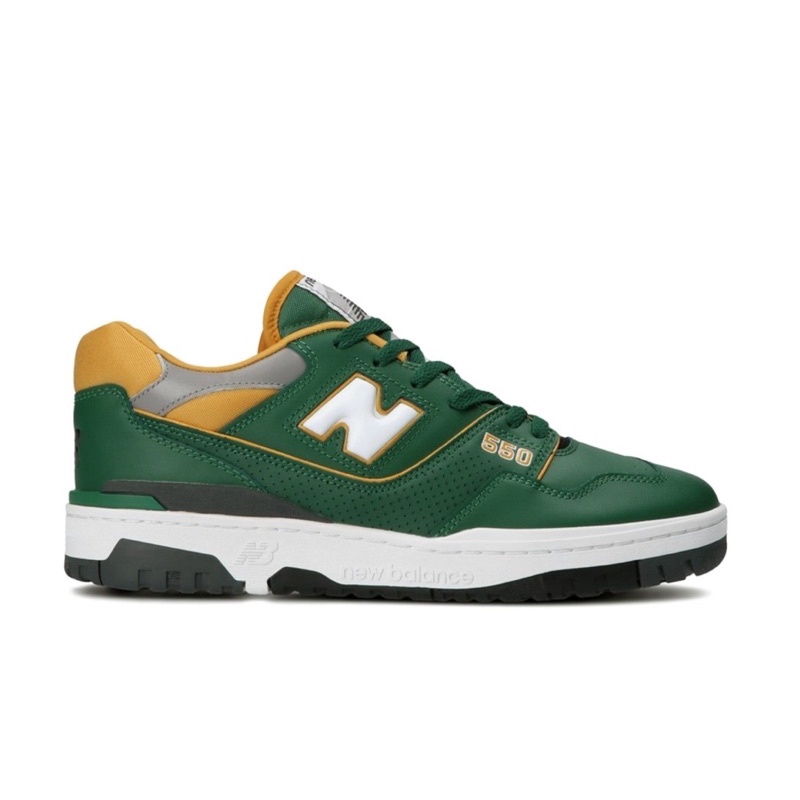 NEW BALANCE 550 DARK GREEN YELLOW BB550MM1 ORIGINAL SNEAKERS BNIB RESMI